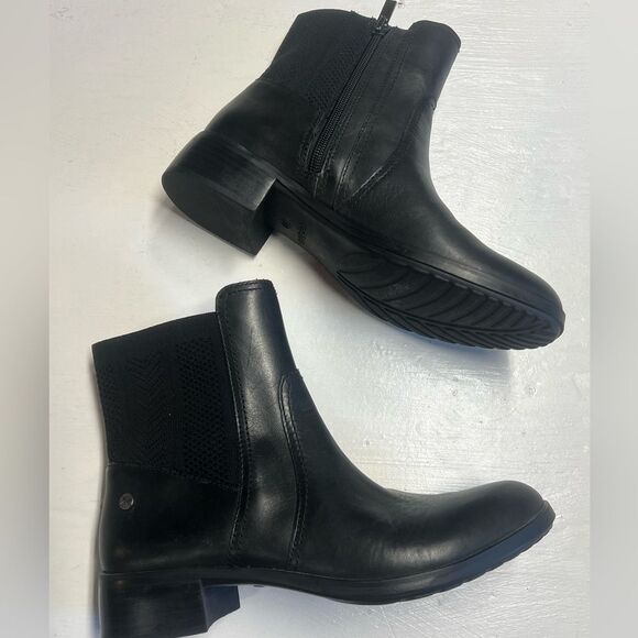 Aetrex Womens Kaitlyn Leather Round Toe Ankle Fashion Boots, Black, Size 36 - Picture 7 of 16